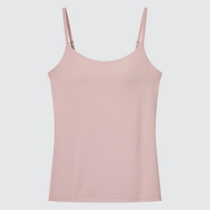 Uniqlo Airism Camisole Women's Bras Pink | XIJCES754