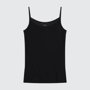 Uniqlo Airism Camisole Women's Tops Black | RWLGQF718