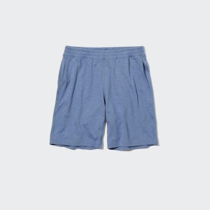 Uniqlo Airism Cotton Men's Loungewear Blue | KWVCQY297