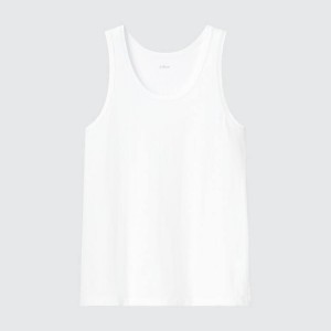 Uniqlo Airism Cotton Men's Tops White | PTQMHW837