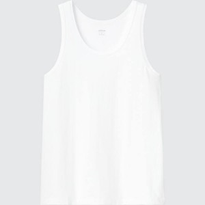 Uniqlo Airism Cotton Men's Tops White | TROZIW105