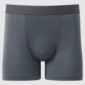 Uniqlo Airism Heather Boxers Men's Underwear Grey | WVIBCU082