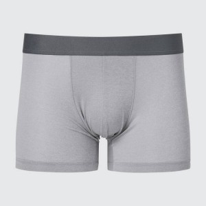 Uniqlo Airism Heather Low Rise Boxers Men's Underwear Light Grey | WCEYHT836