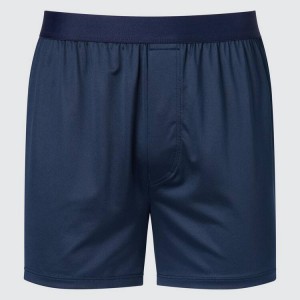 Uniqlo Airism Loose Fit Boxers Men's Underwear Navy | YBVRFE701