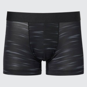 Uniqlo Airism Low Rise Boxers Men's Underwear Black | BOHZIQ189