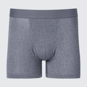 Uniqlo Airism Printed Boxers Men's Underwear Grey | PORTEH164