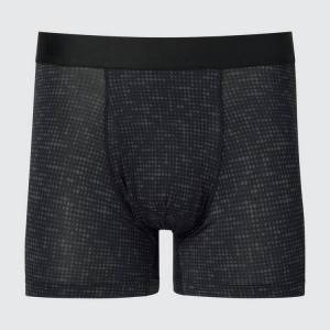 Uniqlo Airism Printed Boxers Men's Underwear Black | PHVLOS291