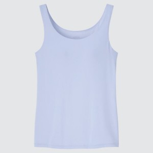 Uniqlo Airism Sleeveless Women's Tops Blue | PFWSRM985