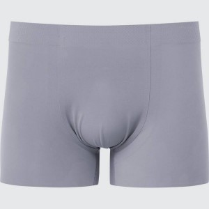 Uniqlo Airism Ultra Seamless Boxer Men's Underwear Grey | ZCPMVR369