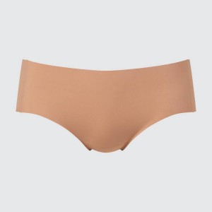 Uniqlo Airism Ultra Seamless Hiphugger Women's Underwear Beige | BXUAWH986