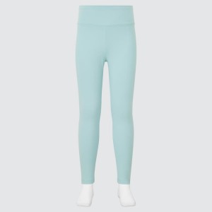 Uniqlo Airism Uv Protection Soft Kids' Leggings Green | GUORXF254