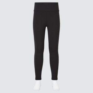 Uniqlo Airism Uv Protection Soft Kids' Leggings Black | SVOEDZ380