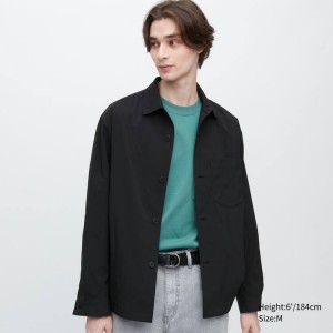 Uniqlo Airsense Ultra Light Men's Jackets Black | QXJNHM197