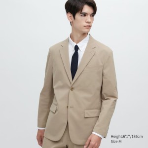 Uniqlo Airsense Ultra Light Men's Suits Beige | WOGRPK206