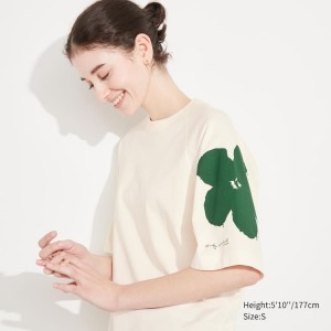 Uniqlo Andy Warhol Flowers Collection Ut Graphic Women's T Shirts White | LMBFAH317