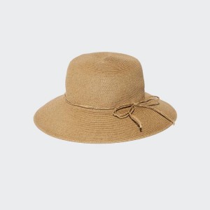 Uniqlo Braided Women's Hats Brown | OXUYDL962