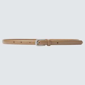 Uniqlo Clean Women's Belts Beige | DOMRUA613