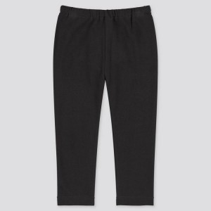 Uniqlo Cotton (2021 Season) Baby Leggings Black | FADEZG360