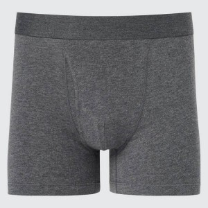 Uniqlo Cotton Boxer Men's Underwear Grey | CTLXDK417