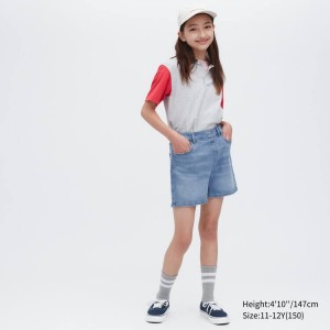 Uniqlo Denim Kids' Shorts Blue | TXEWUY035