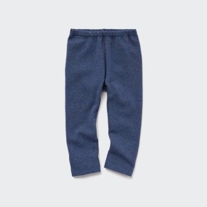 Uniqlo Fleece Baby Leggings Blue | YNJXQK816