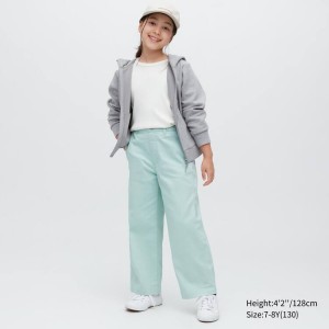 Uniqlo Girlsgy Colour Kids' Jeans Light Green | QIORXY152