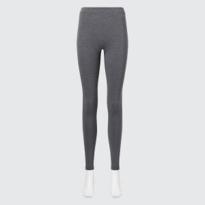 Uniqlo Heattech Extra Warm Cotton Thermal Women's Leggings Dark Grey | AFTXQH459