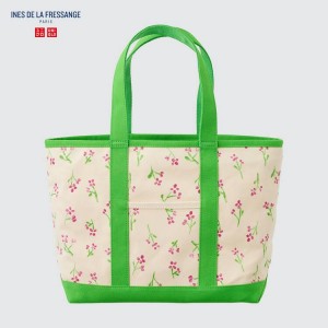 Uniqlo Ines De La Fressange Canvas Tote Women's Bags White | OKZXVQ984