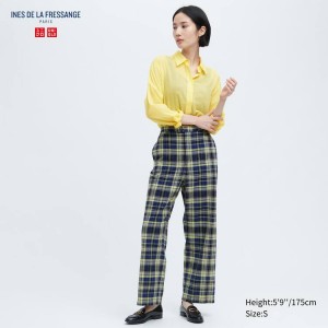 Uniqlo Ines De La Fressange Easy Women's Trousers Blue | SBVKOQ085