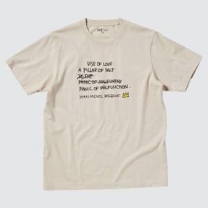 Uniqlo Jean-michel Basquiat Ut Graphic Men's T Shirts Beige | UFPXIQ506