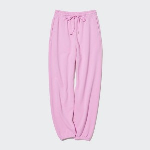 Uniqlo Joggers Women's Trousers Pink | CRFQNY470