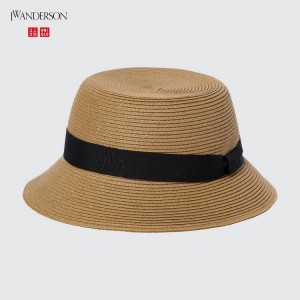 Uniqlo Jw Anderson Men's Hats Beige | HJLPIB857