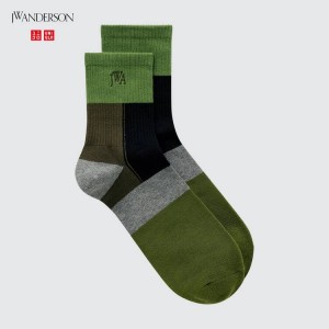 Uniqlo Jw Anderson Men's Socks Green | KEAMIL682