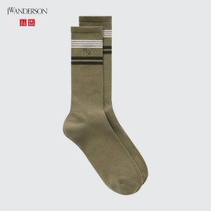 Uniqlo Jw Anderson Men's Socks Green | ULWBQZ593