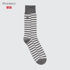 Uniqlo Jw Anderson Men's Socks Grey | OTCVHE486