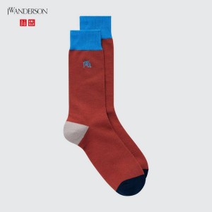 Uniqlo Jw Anderson Men's Socks Orange | RZILDN391