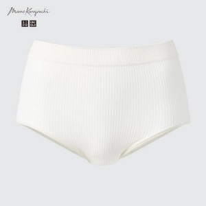 Uniqlo Mame Kurogouchi High Rise Seamless Women's Underwear White | CQLAJD129