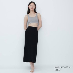 Uniqlo Mame Kurogouchi Relax Seamless Wireless Women's Bras Grey | EAXQPW487