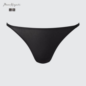 Uniqlo Mame Kurogouchi Sheer Thong Women's Underwear Black | KMPEVX376