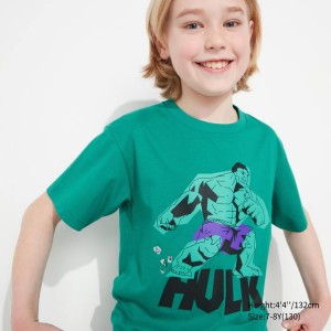 Uniqlo Mfa Utgp2023 Graphic Kids' T Shirts Green | KXOLWM028