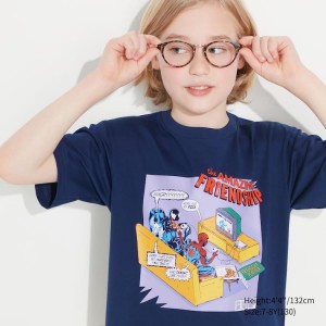 Uniqlo Mfa Utgp2023 Graphic Kids' T Shirts Navy | KXFCON236