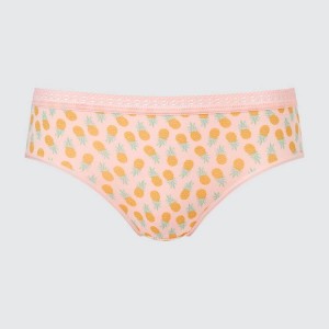 Uniqlo Mid Rise Fruit Print Women's Underwear Pink | AEWNTC926