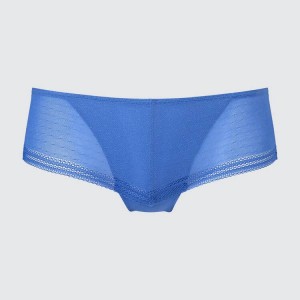 Uniqlo Mid Rise Lace Women's Underwear Blue | QILAYC289