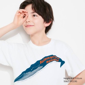 Uniqlo National Museum Tokyo Ut Graphic Kids' T Shirts White | WUQSLG716