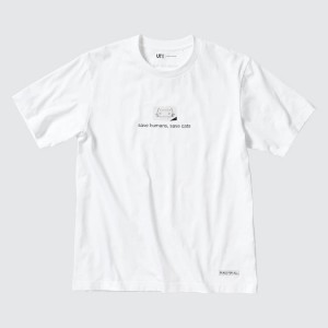 Uniqlo Peace For All Ut Graphic (Haruki Murakami) Men's T Shirts White | RGZPAE754