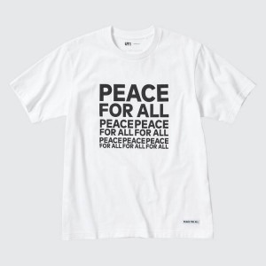 Uniqlo Peace For All Ut Graphic (Kashiwa Sato) Women's T Shirts White | AGLSFC513