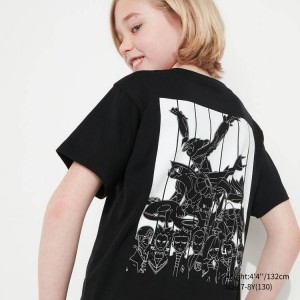 Uniqlo Pokemon Ut Graphic Kids' T Shirts Black | TVAXRK967