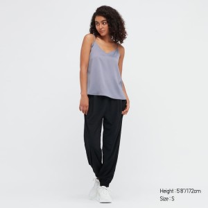 Uniqlo Satin Camisole Women's Vest Blue | PLZHTC429