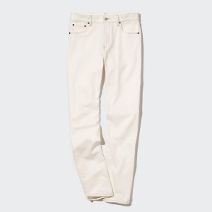 Uniqlo Slim Fit Men's Jeans White | BKIPZY364