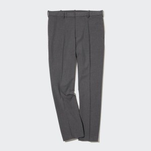 Uniqlo Smart Ankle Length (Long) Men's Trousers Grey | LJXTYR935